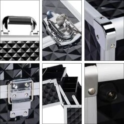 Make-upkoffer, Kapperskoffer, Cosmeticakoffer, Lege Nagelkoffer, Multikoffer, Afsluitbaar Voor Nageldesign/massageolie/fotoapparatuur, 34,7 X 22,2 X 25 Cm HMTM-YAHEE-411176 -Cosmetica winkel 1200x1200 1369