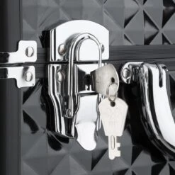 Dreamble Make-up Koffer - Make-up Trolley - Zwart - Rijdbaar - Met Wieltjes - Compact - 8 Vakken - Met Slot - 2 Sleutels -Cosmetica winkel 1200x1200 1389