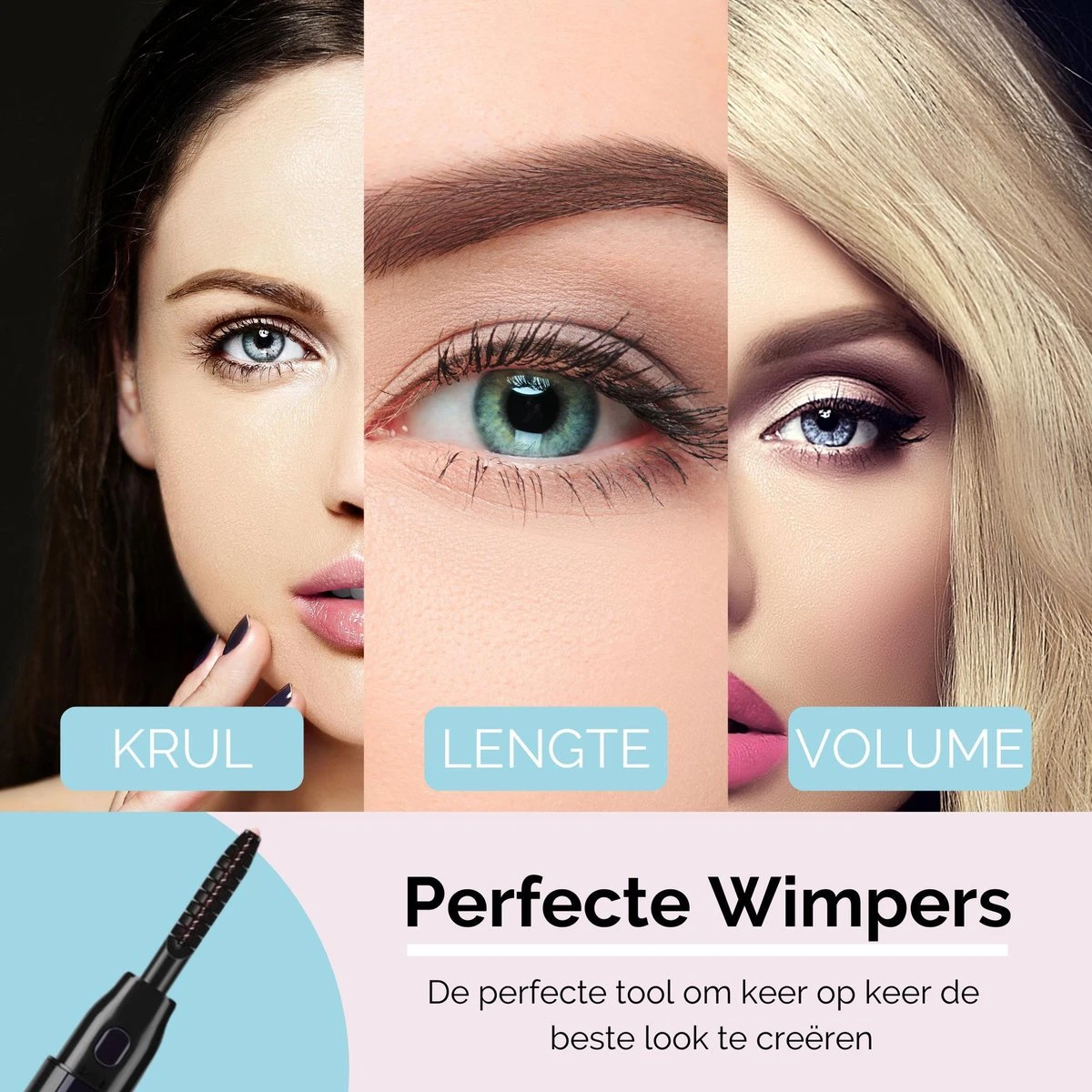 3-Delige Elektrische Wimperkruller Set – Incl. Wimperserum & Wimperborstel – Wimperlifting Set – Lash Lift – Lange, Gekrulde En Volle Wimpers – Eyelash Curler 5 3-Delige Elektrische Wimperkruller Set – Incl. Wimperserum & Wimperborstel – Wimperlifting Set – Lash Lift – Lange, Gekrulde En Volle Wimpers – Eyelash Curler - Afbeelding 5