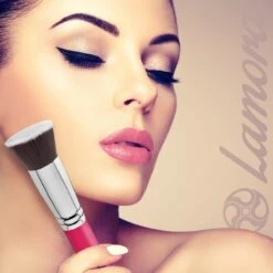 Foundation Borstel Roze - Lamora - Make-Up Kwast 10 Foundation Borstel Roze - Lamora - Make-Up Kwast -Cosmetica winkel 1200x1200 1426
