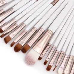 Evvie 24-delige Make-up Kwastenset - Wit/Rosé Goud - In Etui Marble -Cosmetica winkel 1200x1200 1443