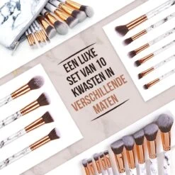 Luxe Make Up Kwasten Set - Make Up Brush - Oogschaduw – Beauty - Foundation Kwast - Poederkwast - Brush - Make Up - Cosmetica - Kwasten Set – Make Up Etui - Make Up Penselen Set – Make Up Set 14 Luxe Make Up Kwasten Set - Make Up Brush - Oogschaduw – Beauty - Foundation Kwast - Poederkwast - Brush - Make Up - Cosmetica - Kwasten Set – Make Up Etui - Make Up Penselen Set – Make Up Set -Cosmetica winkel 1200x1200 1444