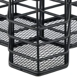 Relaxdays Make-up Kwastenhouder 3 Vakken - Pennenbakje Metaal - Pennenhouder - Cosmetica - Zwart -Cosmetica winkel 1200x1200 1483