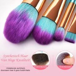 Make Up Kwasten Set - Blauwe Make Up Brush - Oogschaduw - Foundation Kwast - Poeder Kwast - Brush - Make Up - Cosmetica - Kwasten Set – Make Up Tasje - 12 Stuks - Valentijn Cadeautje Voor Haar -Cosmetica winkel 1200x1200 1501