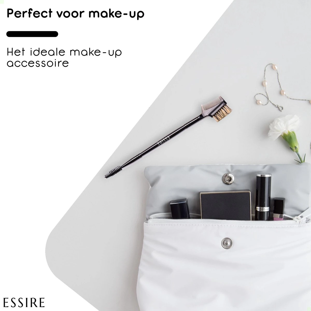 Essire Luxe Wenkbrauw Borstel - Wimperborstel - Wimperkam - 3-in-1 5 Essire Luxe Wenkbrauw Borstel - Wimperborstel - Wimperkam - 3-in-1 - Afbeelding 5