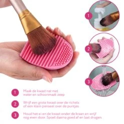 Make Up Kwasten Reiniger - Egg Roze - BrushEgg - Kwastenreiniger 7 Make Up Kwasten Reiniger - Egg Roze - BrushEgg - Kwastenreiniger -Cosmetica winkel 1200x1200 1578