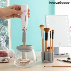 Innovagoods Luxe Make-up Kwastenreiniger - Elektrisch - Reinigen én Drogen - Draadloos - Make-up Borstels Schoonmaken 21 Innovagoods Luxe Make-up Kwastenreiniger - Elektrisch - Reinigen én Drogen - Draadloos - Make-up Borstels Schoonmaken -Cosmetica winkel 1200x1200 1582