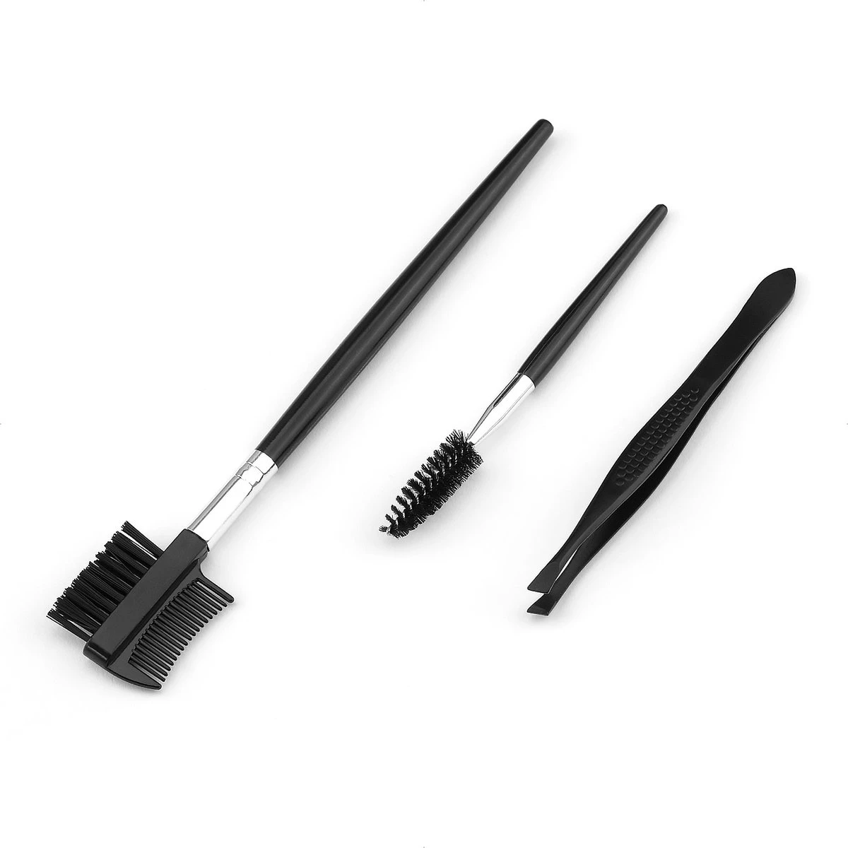 Wenkbrauw Trimmer Set - 8-delig – Met Epileer Pincet, 2x Wenkbrauw Schaartje, 2x Wenkbrauwmesje, Wenkbrauw Borstel, Wenkbrauwpotlood, Spoolie – In Stevige Etui - Zwart 9 Wenkbrauw Trimmer Set - 8-delig – Met Epileer Pincet, 2x Wenkbrauw Schaartje, 2x Wenkbrauwmesje, Wenkbrauw Borstel, Wenkbrauwpotlood, Spoolie – In Stevige Etui - Zwart - Afbeelding 9