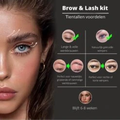 Merkloos Wimper & Wenkbrauw Lifting Set - Wimperlift - Wenkbrauwlift - Lashlift - Browlift - Proffesional Wimperlifting - Lash Lift - Wimperkit - Wenkbrauwkit - Permanent Gekrulde Wimpers - Lashes And Brows - Lash & Brow Kit -Cosmetica winkel 1200x1200 171