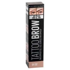 Maybelline Tattoo Brow Waterproof Wenkbrauwgel - 01 Blond -Cosmetica winkel 1200x1200 1837