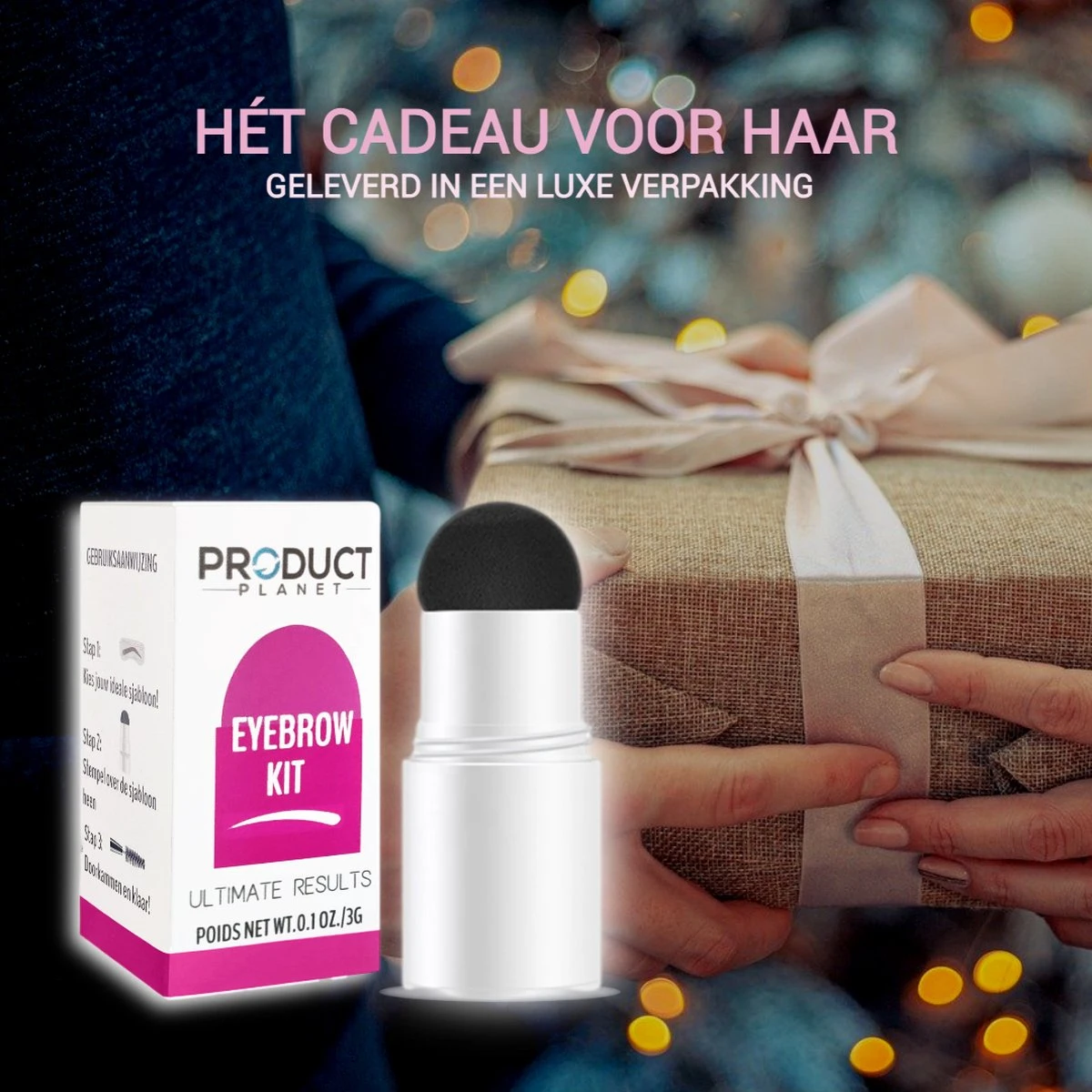 ProductPlanet Premium Wenkbrauw Stempel - Wenkbrauw Sjabloon - Wenkbrauwstempel - Brow Stamp - 10 Sjablonen - Borsteltje - Herbruikbaar - Waterdicht - Cadeau Voor Haar - Mediumbruin 5 ProductPlanet Premium Wenkbrauw Stempel - Wenkbrauw Sjabloon - Wenkbrauwstempel - Brow Stamp - 10 Sjablonen - Borsteltje - Herbruikbaar - Waterdicht - Cadeau Voor Haar - Mediumbruin - Afbeelding 5