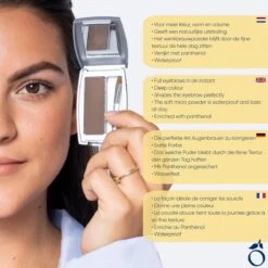 Herome Eye Care Wenkbrauw Poeder Donkerbruin - Compact Brow Powder Dark Brown - Waterproof Verrijkt Met Panthenol - Volumineuze Wenkbrauwen -Cosmetica winkel 1200x1200 1871