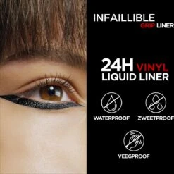 L'Oréal Paris Infailible Gip 24h Vinyl Liquid Liner Zwart - 3ml -Cosmetica winkel 1200x1200 326