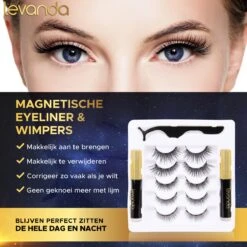 Nep Wimpers Met Magnetische Eyeliner Zwart - Wimperextensions Magnetic Lashes - Valse Wimpers Magneet Potlood En Applicator -Cosmetica winkel 1200x1200 387