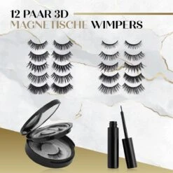 Naera Magnetische Wimpers Set - Inclusief Wimperzetter, Wimperhouder, Wimperschaar En 3 Flesjes Waterproof Eyeliner - 30 Keer Herbruikbaar - 12 Paar -Cosmetica winkel 1200x1200 405