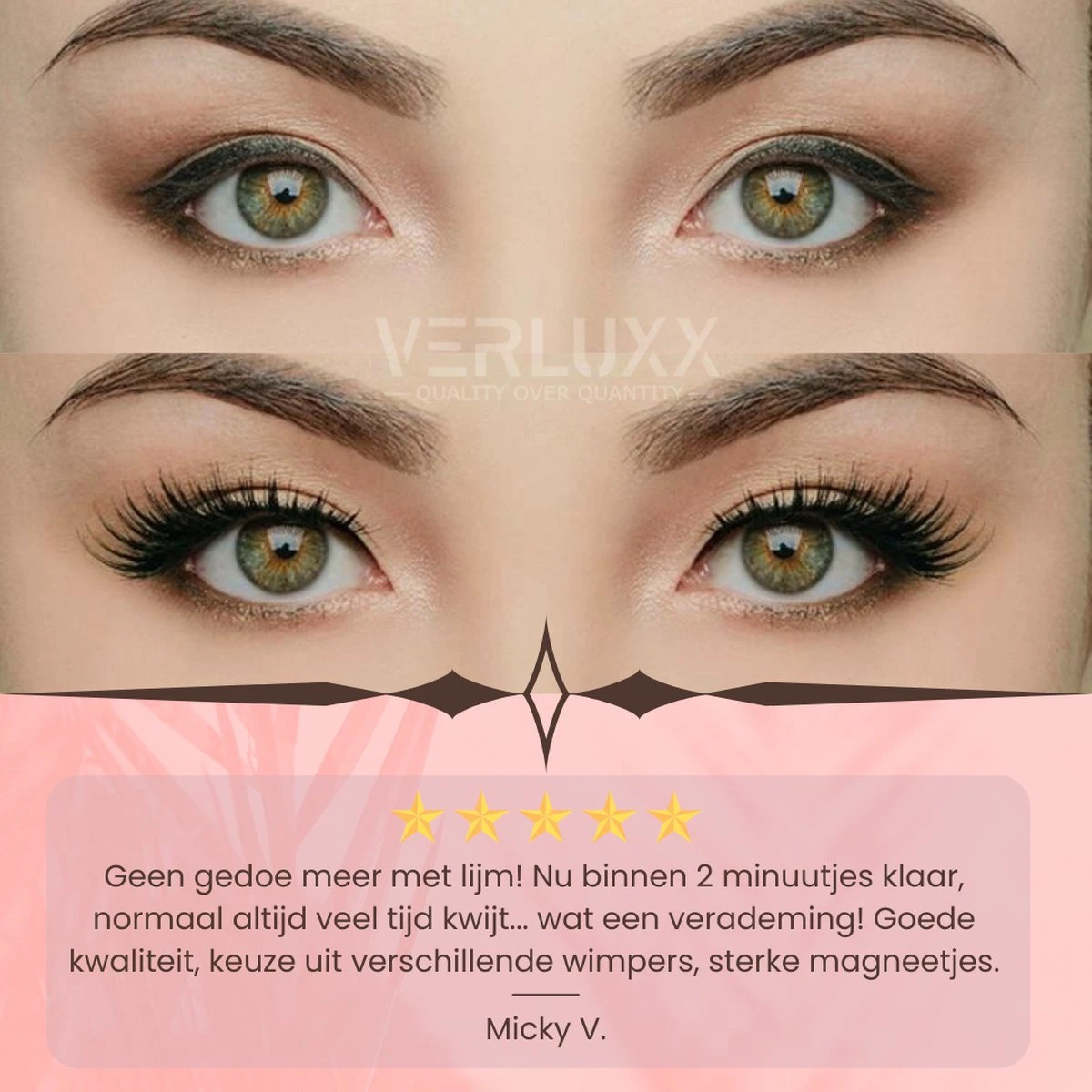 Hoge Korting - VERLUXX© - 'Quality Over Quantity' - 3D Magnetische Wimpers Incl. 1+1 GRATIS Geïoniseerde Waterproof Eyeliner & Pincet, Fake Lashes, Nepwimpers, Magnetic Lashes, Herbruikbare Realistic Wimpers 20 Hoge Korting - VERLUXX© - 'Quality Over Quantity' - 3D Magnetische Wimpers Incl. 1+1 GRATIS Geïoniseerde Waterproof Eyeliner & Pincet, Fake Lashes, Nepwimpers, Magnetic Lashes, Herbruikbare Realistic Wimpers - Afbeelding 20