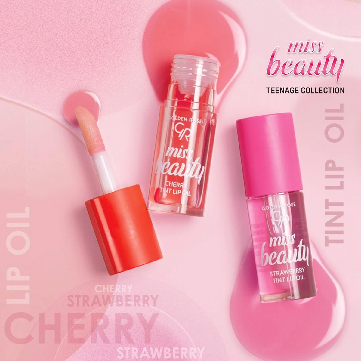 Golden Rose MISS BEAUTY CHERRY TINT LIP OIL Super Zachte Lip Olie Voor Als Verzorging Of Over Je Lippenstift 2 Golden Rose MISS BEAUTY CHERRY TINT LIP OIL Super Zachte Lip Olie Voor Als Verzorging Of Over Je Lippenstift - Afbeelding 2