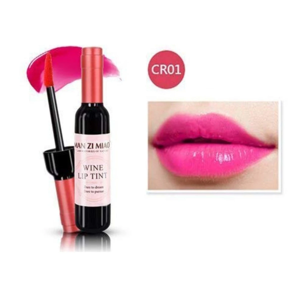 MAN ZI MIAO® Lippenstift - Wijn - Wine - Wijnfles - Lipgloss - Lipstick - Make Up - Rose - Rose Coral - Wine Lip Tint 2 MAN ZI MIAO® Lippenstift - Wijn - Wine - Wijnfles - Lipgloss - Lipstick - Make Up - Rose - Rose Coral - Wine Lip Tint - Afbeelding 2