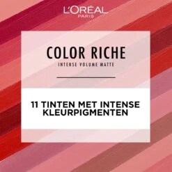 L'Oréal Paris - Color Riche Intense Volume Matte Lipstick - 480 Le Plum Dominant - Lippenstift Rood -Cosmetica winkel 1200x1200 895