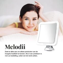 Melodii ML10X - Make Up Spiegel Met LED Verlichting - Scheerspiegel - 10x Vergroting - Met Tru-Daylight Verlichting - Voor Hem En Voor Haar -Cosmetica winkel 1200x1200 996