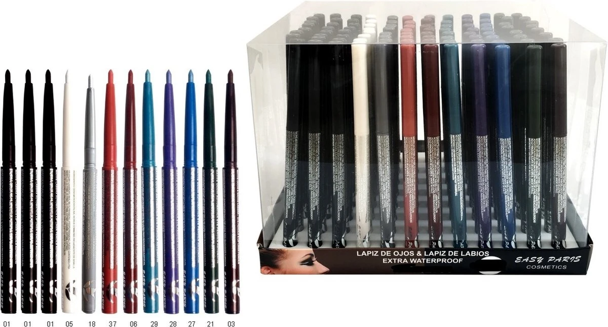 Easy Paris – Zwart Oogpotlood, Draaibaar / Automatic Eye Pencil – Waterproof - Nummer 001 - 1 Stuks 2 Easy Paris – Zwart Oogpotlood, Draaibaar / Automatic Eye Pencil – Waterproof - Nummer 001 - 1 Stuks - Afbeelding 2