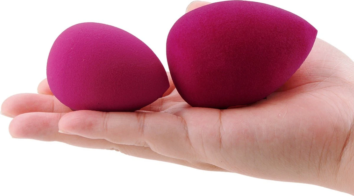 PD® - Make-up Spons - 2 Stuks - Roze - Beauty Blender - Blender Spons Voor Make-up - Foundation Blender - Make-up Ei 2 PD® - Make-up Spons - 2 Stuks - Roze - Beauty Blender - Blender Spons Voor Make-up - Foundation Blender - Make-up Ei - Afbeelding 2