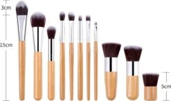 Evvie Make-up Kwasten Set, 11-delig – Bamboe – Basic Collection 12 Evvie Make-up Kwasten Set, 11-delig – Bamboe – Basic Collection -Cosmetica winkel 1200x710