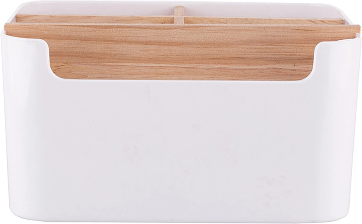 Altom Design Badkamer Orginazer 5-vaks - Gemaakt Van Ecologisch Bamboe - 18 X 14,5 X 9,5 Cm - Wit Bruin - Natura Line - Bamboo - Make-up Opbergbox 3 Altom Design Badkamer Orginazer 5-vaks - Gemaakt Van Ecologisch Bamboe - 18 X 14,5 X 9,5 Cm - Wit Bruin - Natura Line - Bamboo - Make-up Opbergbox - Afbeelding 3