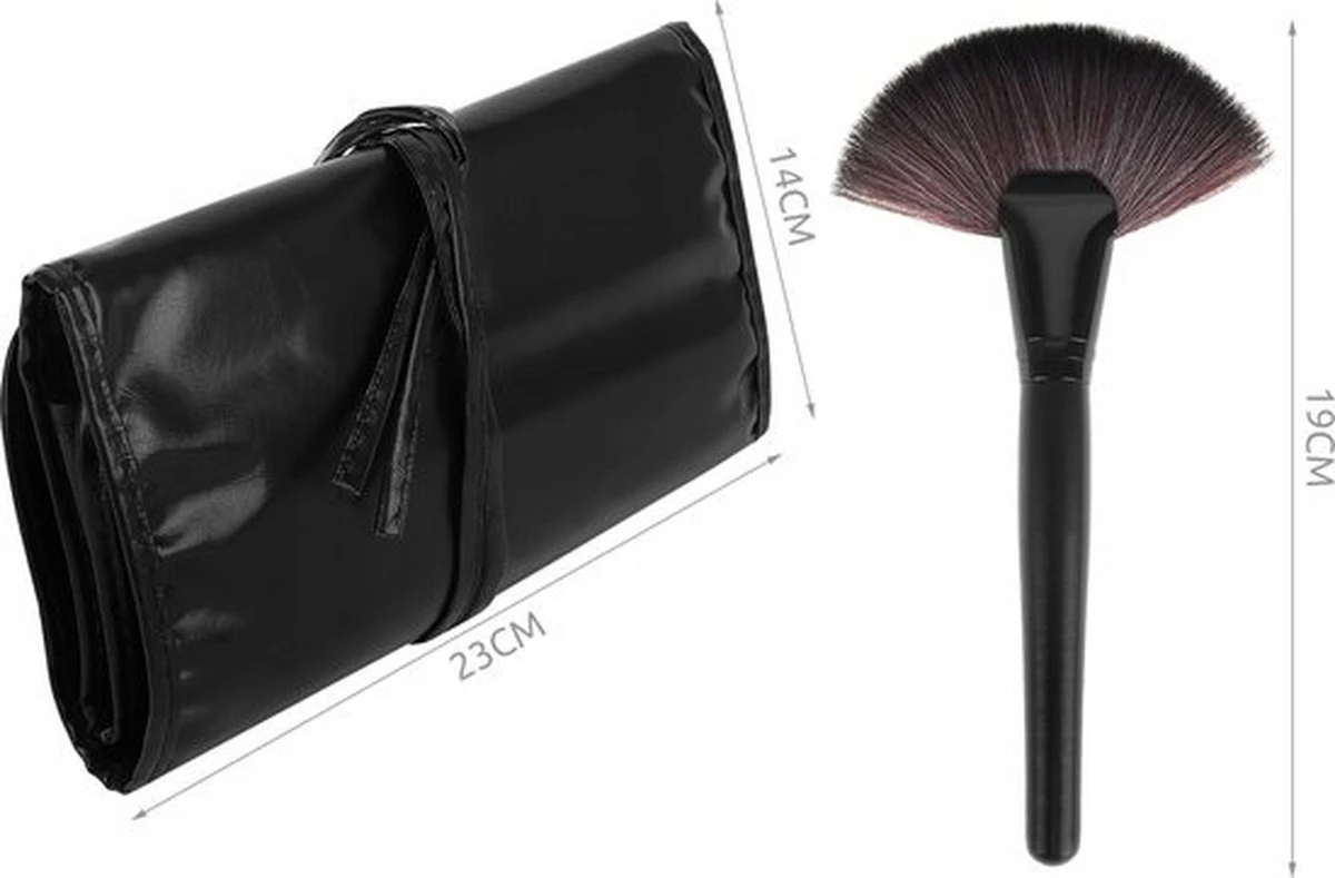 Professionele 24-Delige Make-Up Kwastenset - Cosmetica Visagie Makeup Kwasten Set - Mascara/Oogschaduw/Concealer/Foundation/Blush/Eyeliner/Highlighter/Poederkwast Beauty Brush - Contourkwast Make Up Brushes Borstels Penselen - Met Luxe Opberg Etui 11 Professionele 24-Delige Make-Up Kwastenset - Cosmetica Visagie Makeup Kwasten Set - Mascara/Oogschaduw/Concealer/Foundation/Blush/Eyeliner/Highlighter/Poederkwast Beauty Brush - Contourkwast Make Up Brushes Borstels Penselen - Met Luxe Opberg Etui - Afbeelding 11