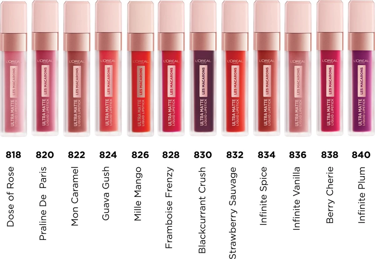 L’Oréal Paris Les Macarons Langhoudende Matte Lipstick - 834 Infinite Spice - Nude - 6,7 Ml 7 L’Oréal Paris Les Macarons Langhoudende Matte Lipstick - 834 Infinite Spice - Nude - 6,7 Ml - Afbeelding 7