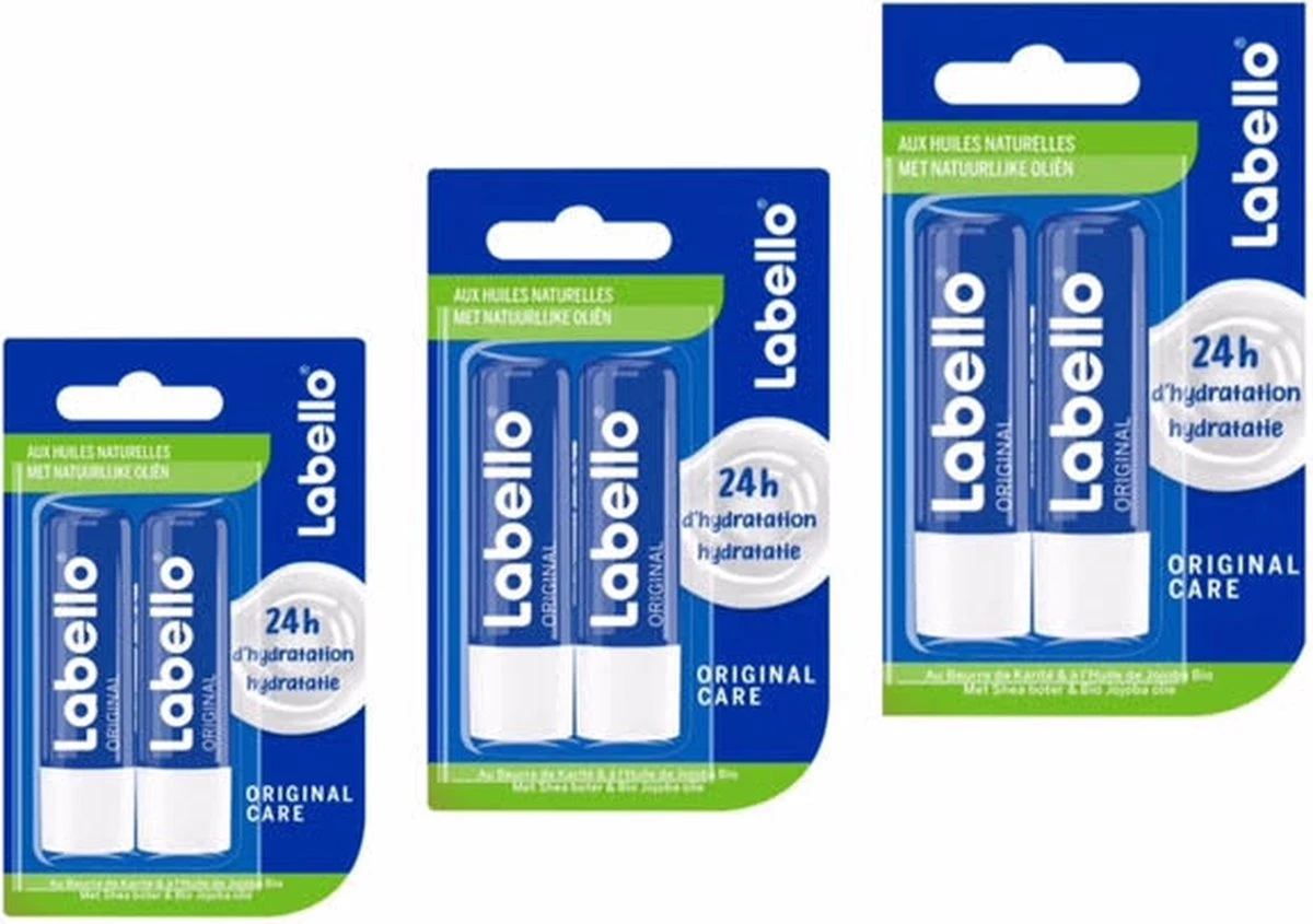 Labello Original Lippenbalsem - 6 X 4,8 Gram / 5,5 Ml 1 Labello Original Lippenbalsem - 6 X 4,8 Gram / 5,5 Ml