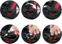 Make-upkoffer, Kapperskoffer, Cosmeticakoffer, Lege Nagelkoffer, Multikoffer, Afsluitbaar Voor Nageldesign/massageolie/fotoapparatuur, 34,7 X 22,2 X 25 Cm , Volledig Zwart HM-YAHEE-411233 -Cosmetica winkel 1200x859