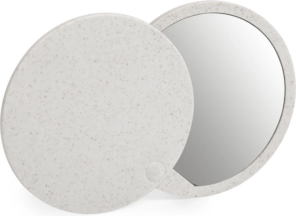 Merkloos Make-up Spiegel - Zakspiegel - Reisspiegel - Rond - Compact - Uitschuifbaar - Dames - 7 Cm - Tarwestro - ABS - Naturel 3 Merkloos Make-up Spiegel - Zakspiegel - Reisspiegel - Rond - Compact - Uitschuifbaar - Dames - 7 Cm - Tarwestro - ABS - Naturel - Afbeelding 3