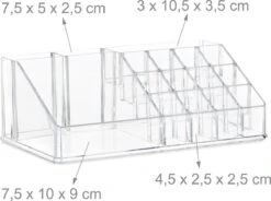 Relaxdays Make-up Organizer - Tweedelig - Cosmetica Opbergdoos - Transparant 25 Relaxdays Make-up Organizer - Tweedelig - Cosmetica Opbergdoos - Transparant -Cosmetica winkel 1200x892