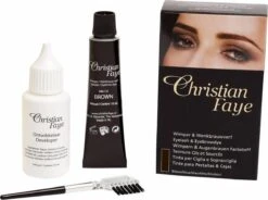 Christian Faye Wenkbrauw- En Wimperverfkit - Donkerbruin -Cosmetica winkel 1200x896 1