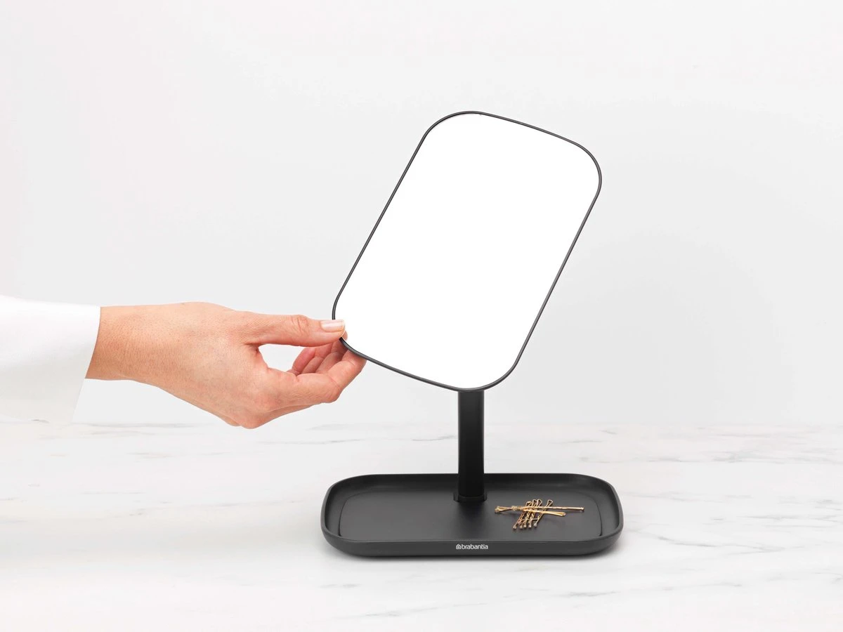 Brabantia ReNew Make-up Spiegel - Met Accessoireschaal - Dark Grey 6 Brabantia ReNew Make-up Spiegel - Met Accessoireschaal - Dark Grey - Afbeelding 6