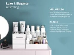 Make-Up Organizer - Cosmetica - Opbergdoos - Wit - Nagellak - Creme - Sieraden - Pennenbakje - Bureau - Organizers - Make Up 7 Make-Up Organizer - Cosmetica - Opbergdoos - Wit - Nagellak - Creme - Sieraden - Pennenbakje - Bureau - Organizers - Make Up -Cosmetica winkel 1200x901 5