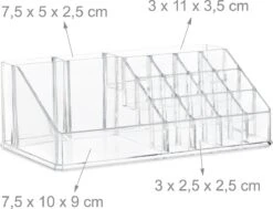Relaxdays Make-up Organizer - Tweedelig - Cosmetica Opbergdoos - Transparant 26 Relaxdays Make-up Organizer - Tweedelig - Cosmetica Opbergdoos - Transparant -Cosmetica winkel 1200x918 1