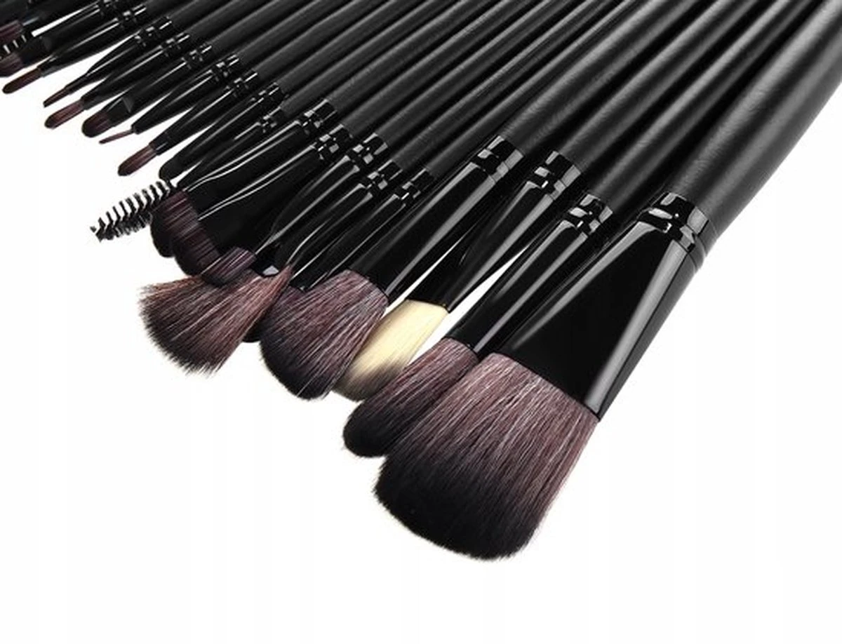 Professionele 24-Delige Make-Up Kwastenset - Cosmetica Visagie Makeup Kwasten Set - Mascara/Oogschaduw/Concealer/Foundation/Blush/Eyeliner/Highlighter/Poederkwast Beauty Brush - Contourkwast Make Up Brushes Borstels Penselen - Met Luxe Opberg Etui 9 Professionele 24-Delige Make-Up Kwastenset - Cosmetica Visagie Makeup Kwasten Set - Mascara/Oogschaduw/Concealer/Foundation/Blush/Eyeliner/Highlighter/Poederkwast Beauty Brush - Contourkwast Make Up Brushes Borstels Penselen - Met Luxe Opberg Etui - Afbeelding 9