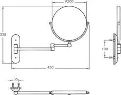 Vitra Make Up Spiegel - 2X Vergroting - Wandspiegel Rond - Scheerspiegel Wandmodel - Badkamer - Roestvrij - Chroom - Draadloos 7 Vitra Make Up Spiegel - 2X Vergroting - Wandspiegel Rond - Scheerspiegel Wandmodel - Badkamer - Roestvrij - Chroom - Draadloos -Cosmetica winkel 1200x943 3