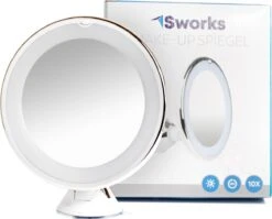 Vergroot Make Up En Scheer Spiegel Met LED Verlichting - 10x Vegroting En Natuurlijk Licht Voor Cosmetica/Scheren/Epileren - 360° Graden Verstelbare Zuignap En Wandbevestiging - Badkamer/Douche/Slaapkamer - Rond – Wit 14 Vergroot Make Up En Scheer Spiegel Met LED Verlichting - 10x Vegroting En Natuurlijk Licht Voor Cosmetica/Scheren/Epileren - 360° Graden Verstelbare Zuignap En Wandbevestiging - Badkamer/Douche/Slaapkamer - Rond – Wit -Cosmetica winkel 1200x965 2