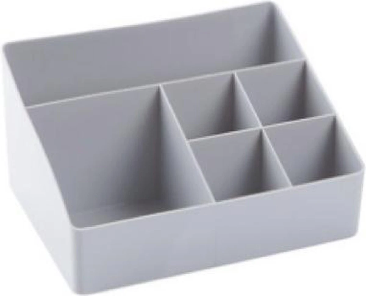 Merkloos Make-Up Organizer - Opbergdoos - Cosmetica - Grijs - Sieraden - Nagelak - Make Up Organizer - Make Up Organizers 2 Merkloos Make-Up Organizer - Opbergdoos - Cosmetica - Grijs - Sieraden - Nagelak - Make Up Organizer - Make Up Organizers - Afbeelding 2