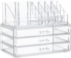 Relaxdays Make-up Organizer Klein - Stapelbaar - Sieradendoosje - Cosmetica - Opbergbox - Doorzichtig 31 Relaxdays Make-up Organizer Klein - Stapelbaar - Sieradendoosje - Cosmetica - Opbergbox - Doorzichtig -Cosmetica winkel 1200x971