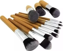 10-delig Bamboe Make-up Geschenkset- Make-up Kwasten - Make Up Brush- Poederkwast -Make Up Penselen Set -Foundation Kwast- Poeder Kwast- Concealer Brush- Lip Brush -Cosmetica winkel 1200x974