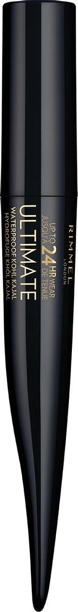 Rimmel London Ultimate Kohl Kajal - Eyeliner - Oogpotlood - 001 Black Obsidian - Waterproof - Zwart - 1.6 G 5 Rimmel London Ultimate Kohl Kajal - Eyeliner - Oogpotlood - 001 Black Obsidian - Waterproof - Zwart - 1.6 G - Afbeelding 5