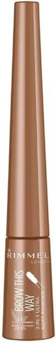 Rimmel London Brow This Way Wenkbrauwpoeder - 001 Blond 7 Rimmel London Brow This Way Wenkbrauwpoeder - 001 Blond - Afbeelding 7