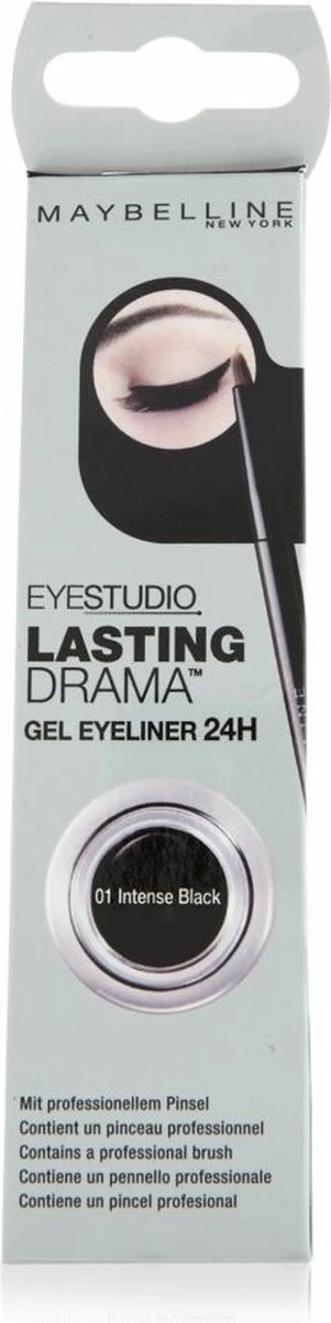 Maybelline Lasting Drama Gel Liner - Zwart - Eyeliner 1 Maybelline Lasting Drama Gel Liner - Zwart - Eyeliner
