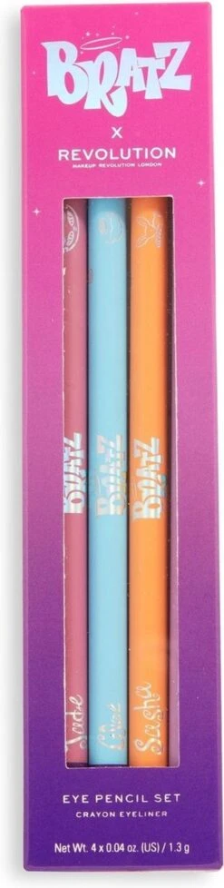 Makeup Revolution X Bratz Kohl Liner Set - Eyeliner/Oogpotlood Set - Pastel Lila, Roze, Oranje & Blauw -Cosmetica winkel 303x1200 2