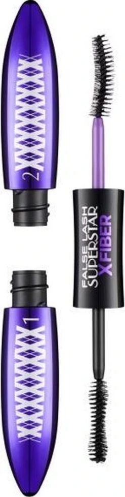 L'Oréal Paris False Lash Superstar X Fiber Mascara - Zwart -Cosmetica winkel 303x1200