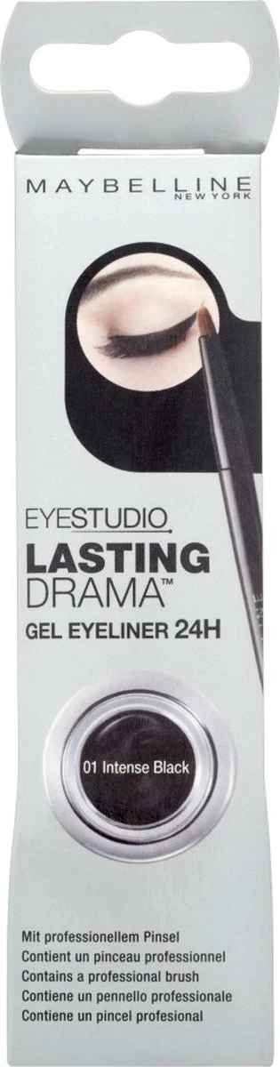 Maybelline Lasting Drama Gel Liner - Zwart - Eyeliner 10 Maybelline Lasting Drama Gel Liner - Zwart - Eyeliner - Afbeelding 10